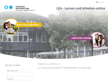 Tablet Screenshot of lea.hochschule-bonn-rhein-sieg.de